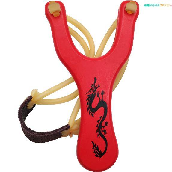 Red Chinese dragon slingshot